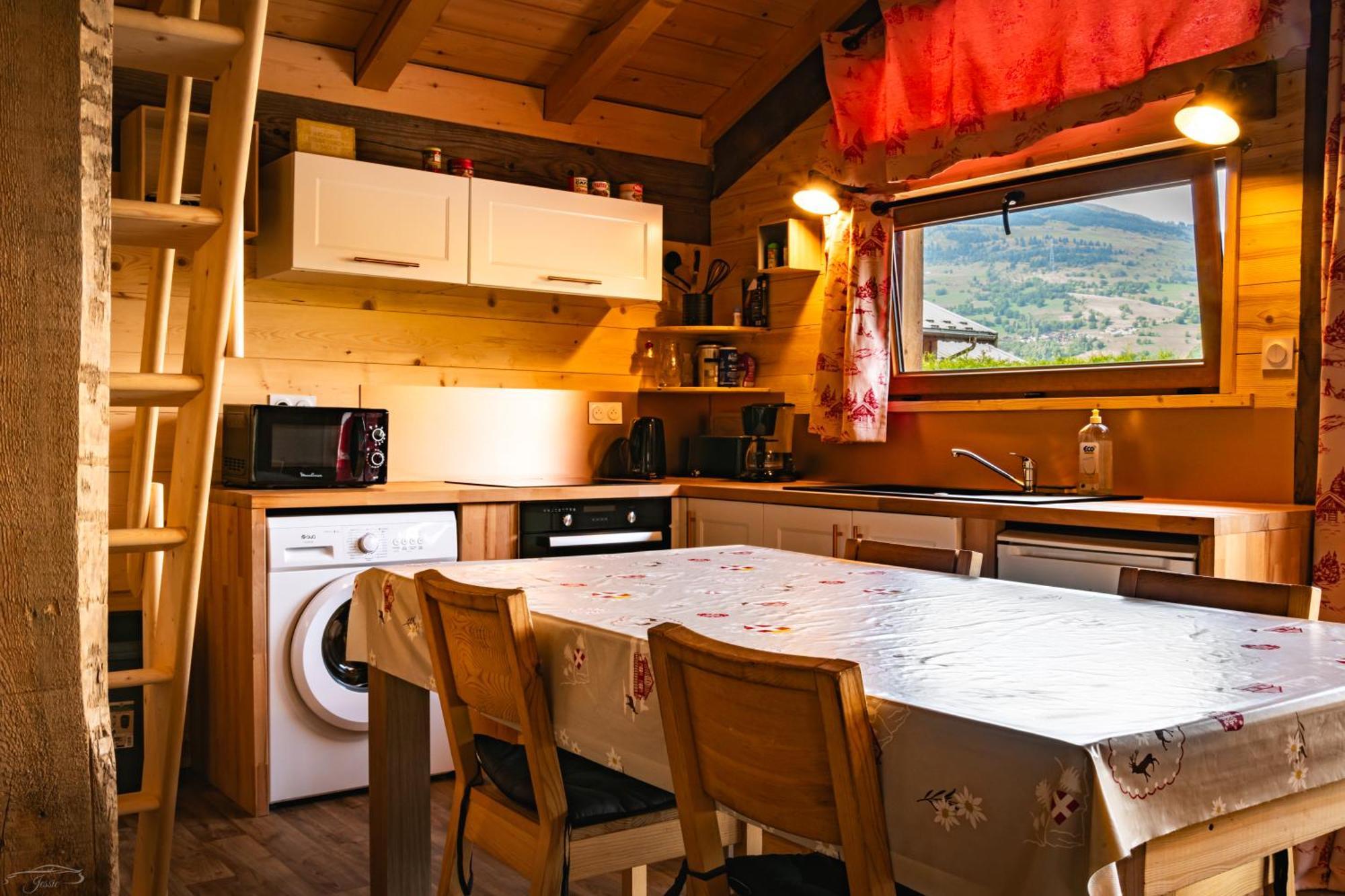 Chalet Balneo Billard La Plagne Savoie Vue Top Luaran gambar